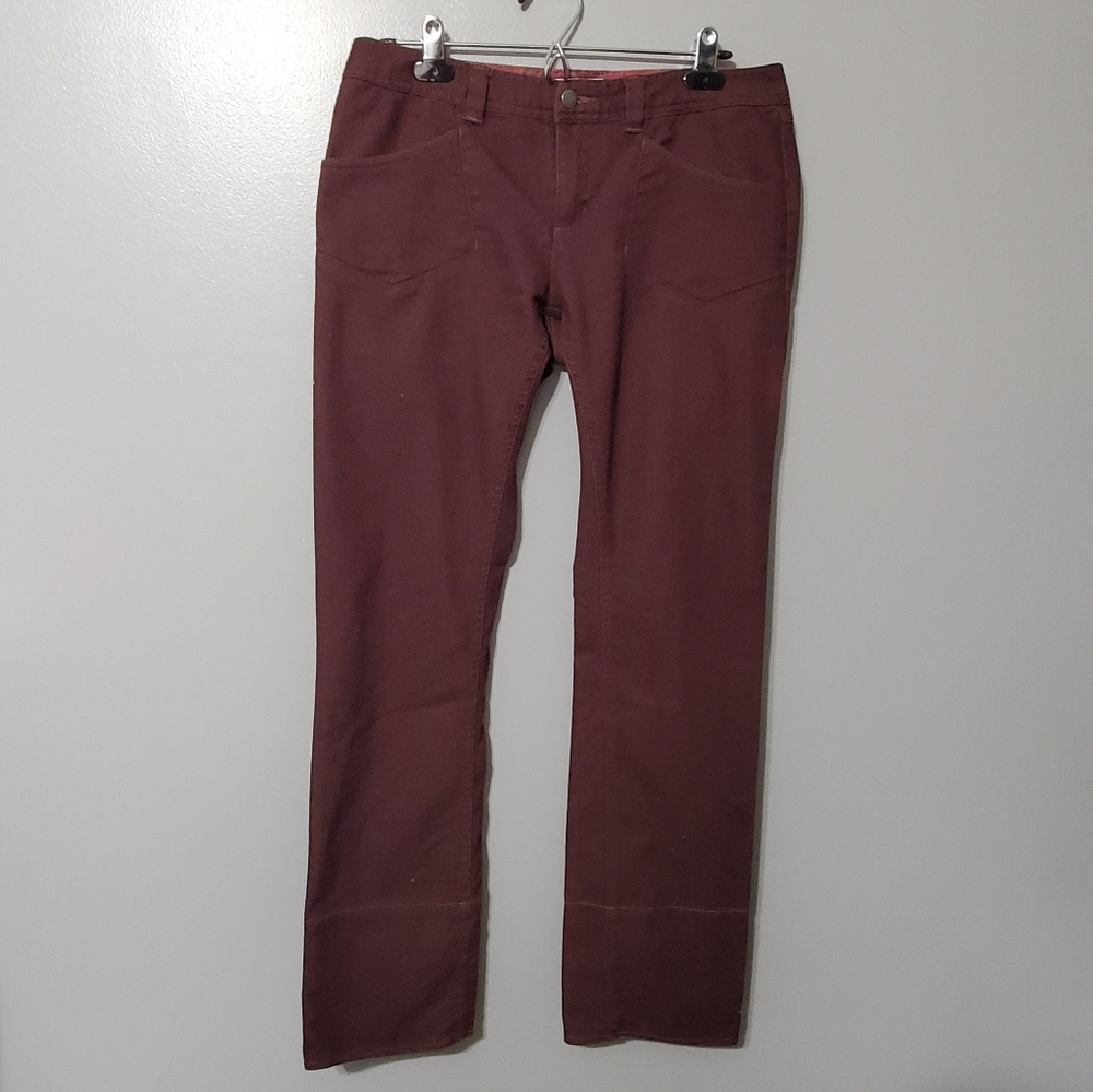Columbia Maroon Trousers Chinos Straight Leg Women's Size 8